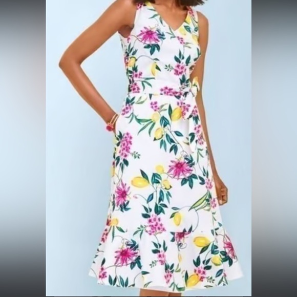 RSVP by Talbots Lively Lemon Fit and Flare Dress Women’s Size 8 - Picture 10 of 10